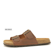 Skvulp 3005.S57 Tan Herresandal i Olieret Skind