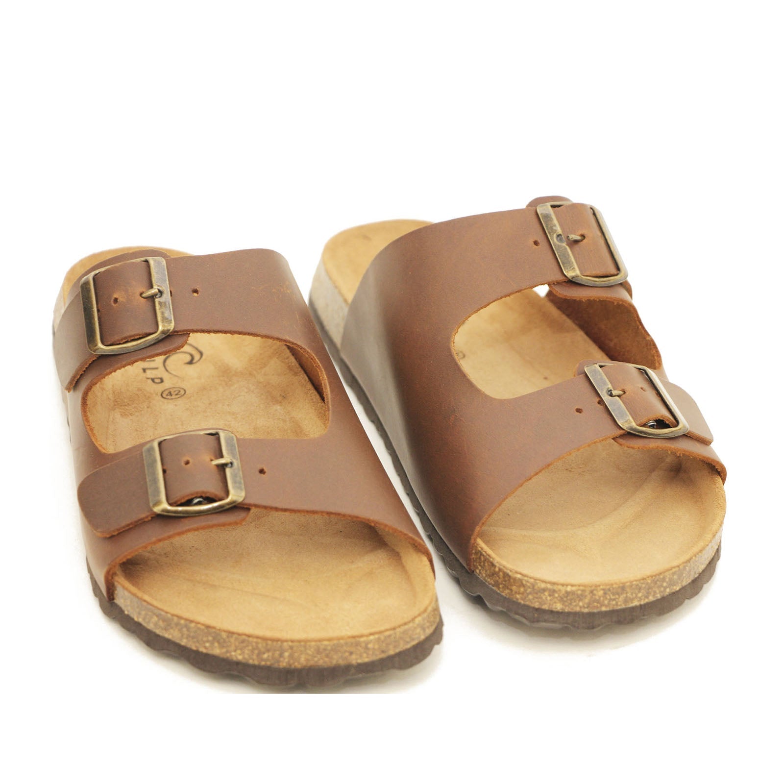 Skvulp 3005.S57 Tan Herresandal i Olieret Skind