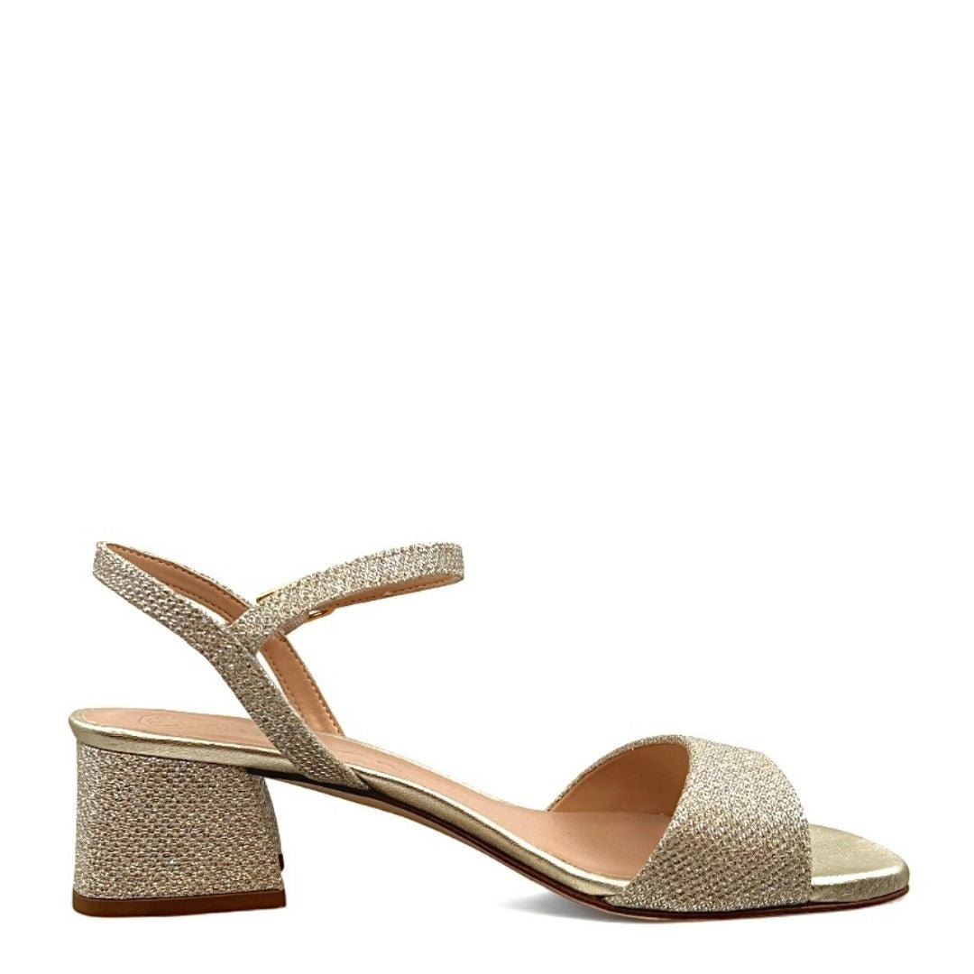 Unisa Kirk Champagneguld Glitter