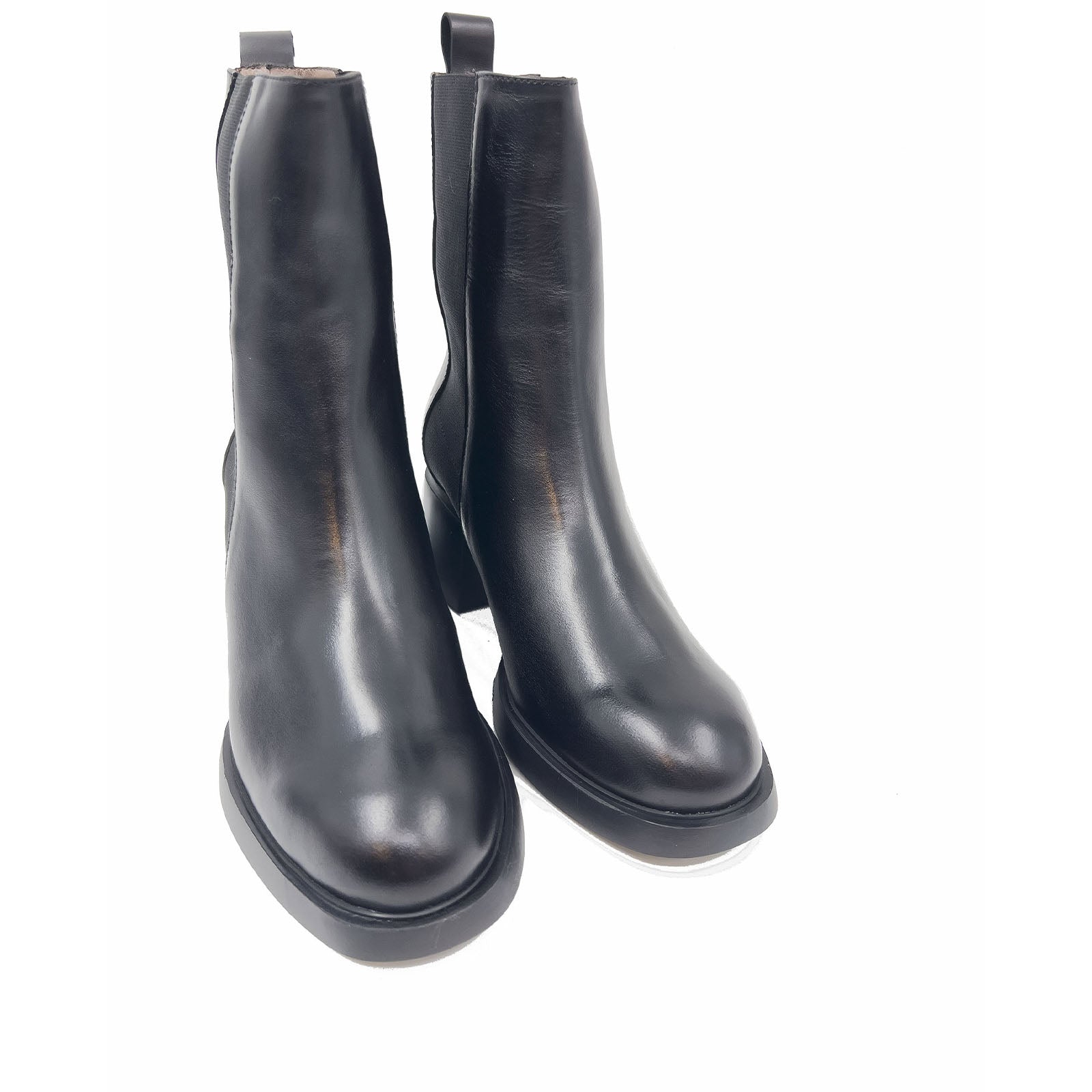 Wonders G-6141 Sort Elastik støvle