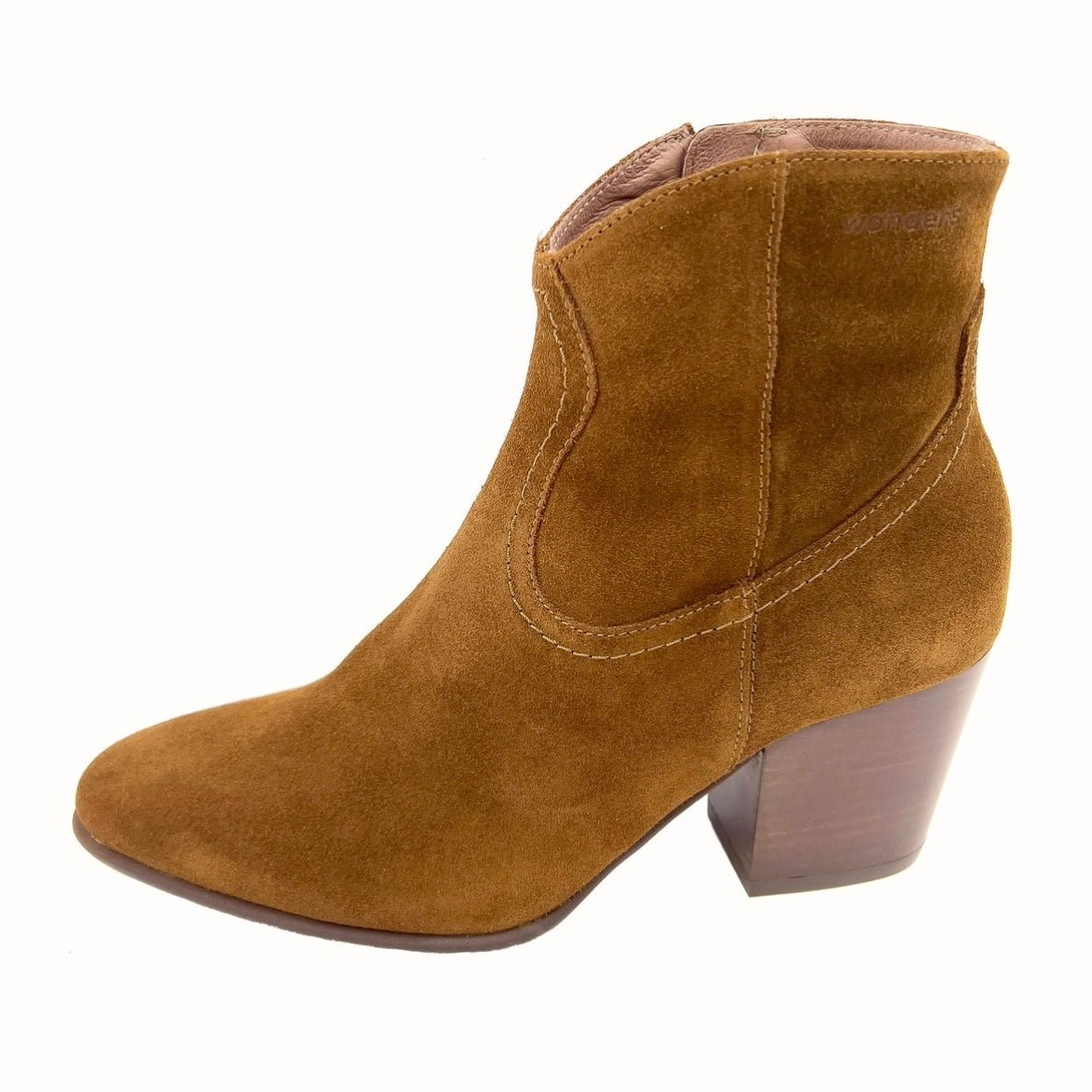 Wonders I-8912 Kort Suede cowboy støvle