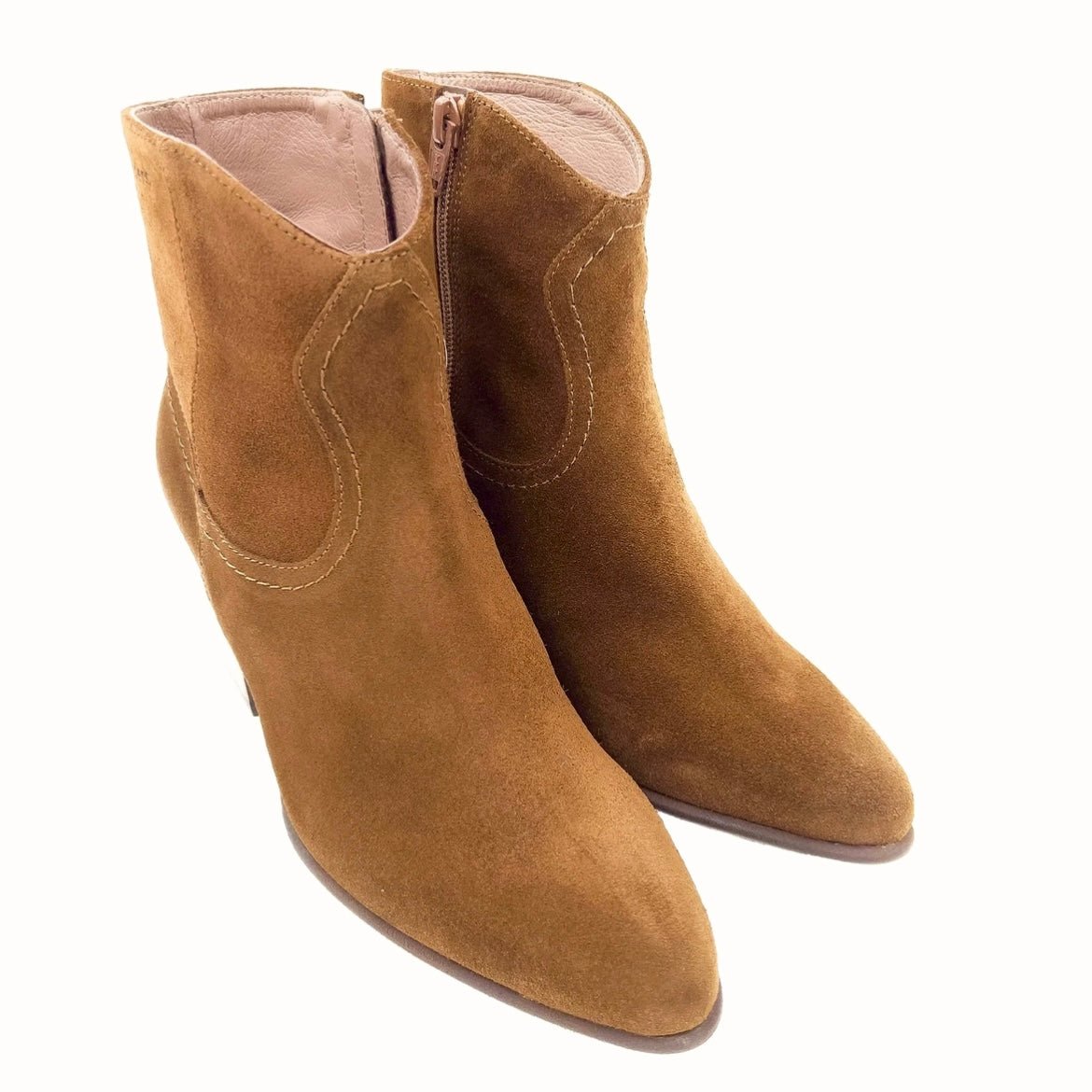 Wonders I-8912 Kort Suede cowboy støvle